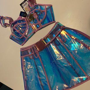 Dolls Kill Reflective Rave Set